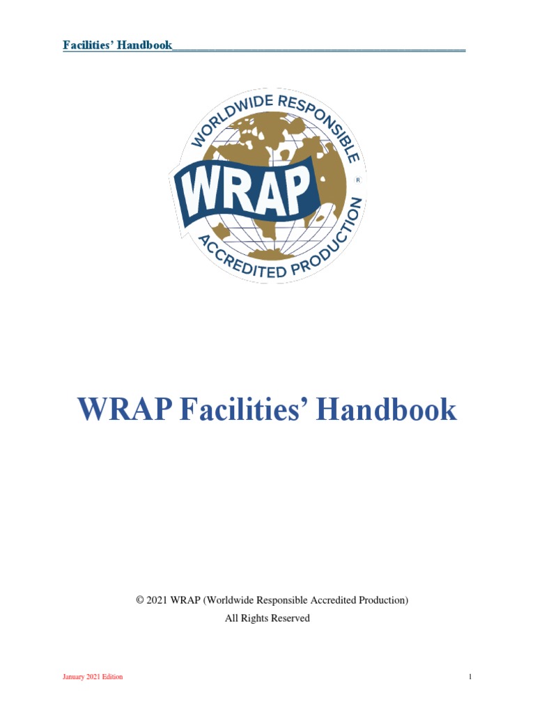 WRAP Facilities Handbook Overview | PDF | Audit | Logos