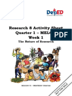 Ste Research-8 Q1 Melc-1 Week-1