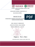 AVANCES DEL PROYECTO DE LENGUA INDÍGENA BIC 15-Huitepec