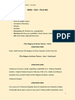 MAG 012 - First Aid - Transcript Re-Formatted Template