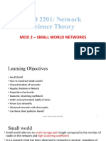 Mod 2 - Small World Networks