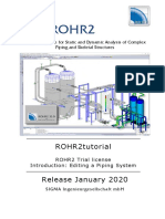 ROHR2. Program System For Static and Dynamic Analysis of Complex Piping and Skeletal Structures. ROHR2tutorial