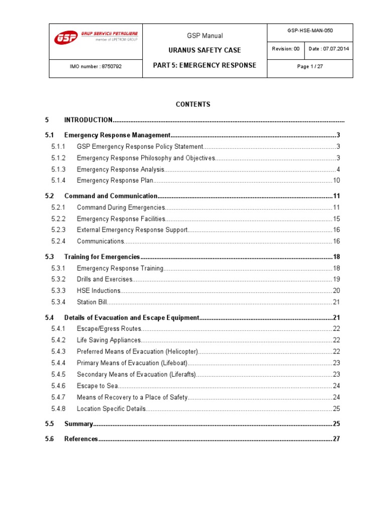 Emergency Response Management Overview | PDF | Emergency Evacuation ...