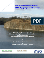 Secure and Sustainable Final Slopes For SME Aggregate Quarries