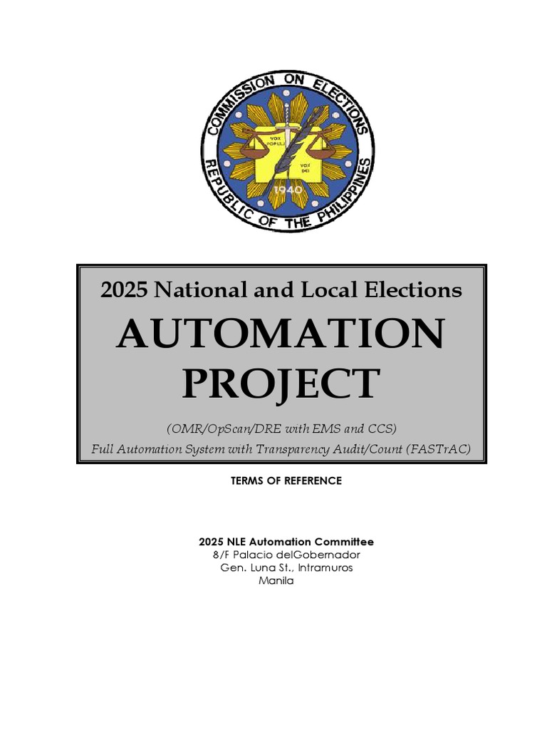Comelec 2025 Aes Tor PDF Databases Backup