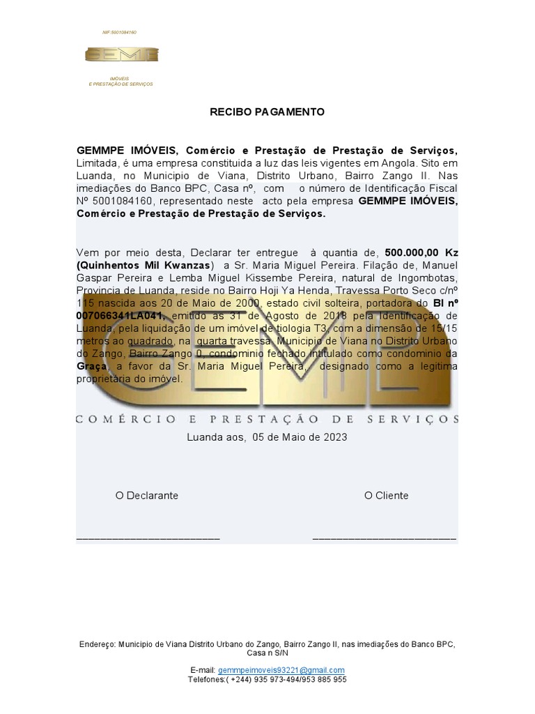 Recibo de Pagamento | PDF