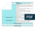 Español Semana Ámbito Campo Formativo Tipo de Texto Propósito