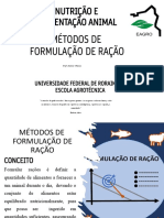 Aula Métodos de Formulação de Racao