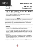 Code of Safe Working Practices for Seafarers | PDF