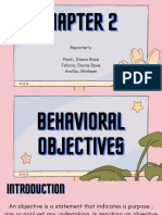 Chapter 2 Behavioral Objectives - 035337