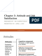 Attitude and Job-Satisfaction Chapter 3
