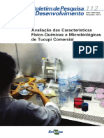 Avaliação Das Características Físico-Químicas e Microbiológicas de Tucupi Comercial