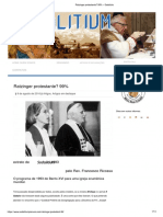 Ratzinger Protestant - 99% - Sodalitium