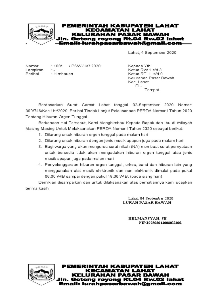 Himbauan orgen pdf
