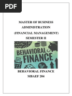 Behavioral Finance