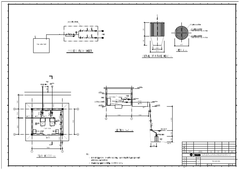 Pump Room Plan and Section | PDF