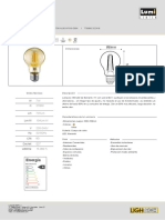 Lámpara LED de Filamento: Energía