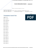 Transmission Control Valve: Shutdown SIS Previous Screen