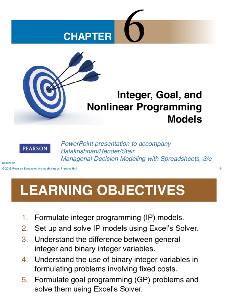 Week 12 - Integer Programming - Part 1 | PDF | Linear Programming ...