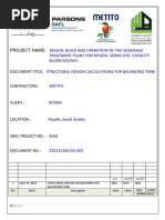 225221300-03-403 Structural Design Calculations For Balancing Tank