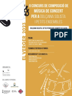 Bases II Concurs Dolçaina Solista Set Percussió I Saxos2023