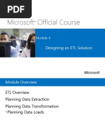 Microsoft Official Course: Designing An ETL Solution