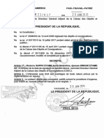 Décret No 2023 - 037 Du 20 Janvier 2023 Portant Nomination Du Directeur Général Adjoint de La Caisse Des Dépôts Et Consignations