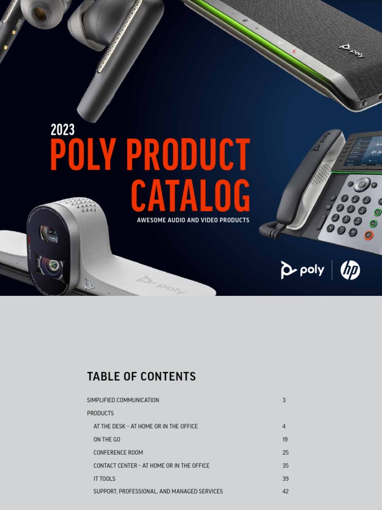 Poly Product Catalog 2023 | PDF | Bluetooth | Personal Computers
