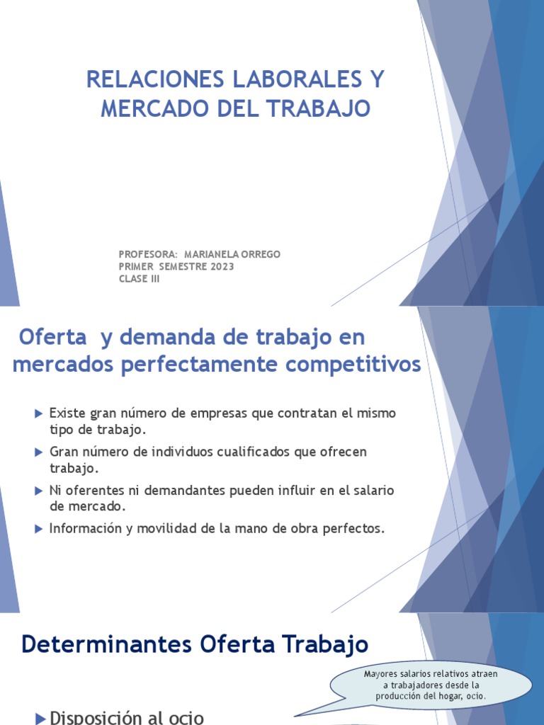 Oferta y Demanda Laboral Competitiva | PDF