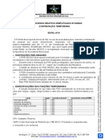 Pss-Processo Seletivo Simplificado #04/2023 Contratação Temporária