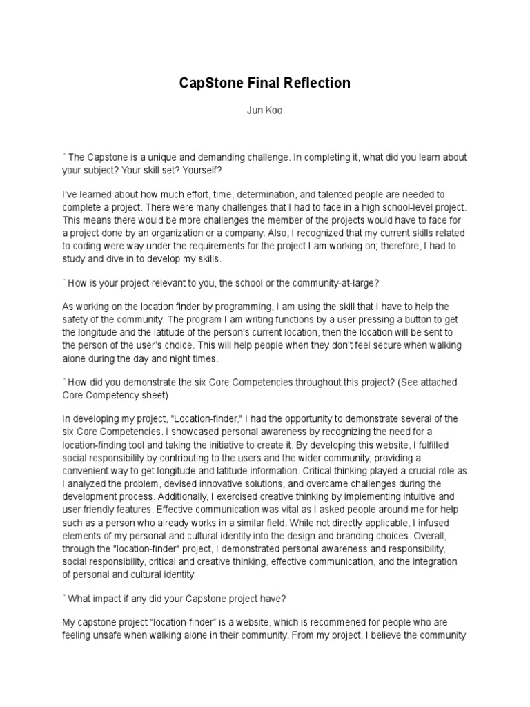 capstone reflection PDF