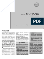 2013 Nissan Murano Owner Manual