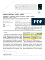 SAP - Ultrasonic Evaluation of Self-Healing Cementitious Materials With Superabsorbent Polimers - Mortar Vs Cocnrete