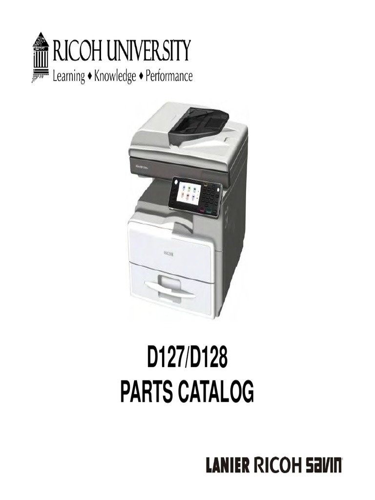 MP 301 Part Catalog PDF Manual Transmission Photocopier