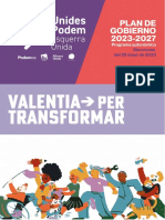 Plan Gobierno 2023-2027 Elecciones Autonomicas Comunitat Valenciana Unides Podem Esquerra Unida Podem