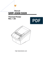 Manual de Usuario Impresora Termica Bixolon SRP-330II SRP-332II