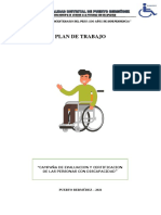 Plan de Trabajo"Campaña de Evaluacion y Certificacion de Las Personas Con Discapacidad"
