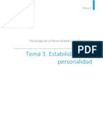 Tema 3. Estabilidad de La Personalidad