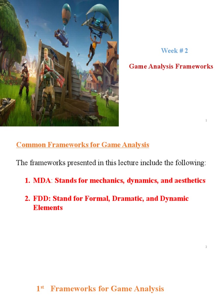 Game Analysis Frameworks Explained | PDF | Games & Activities