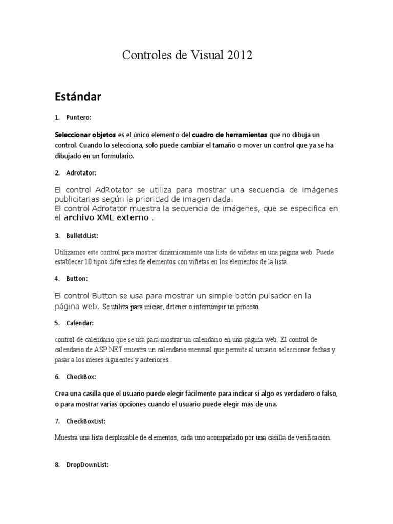 Controles de Visual Basic y Cicloides | PDF | Hipervínculo | HTML