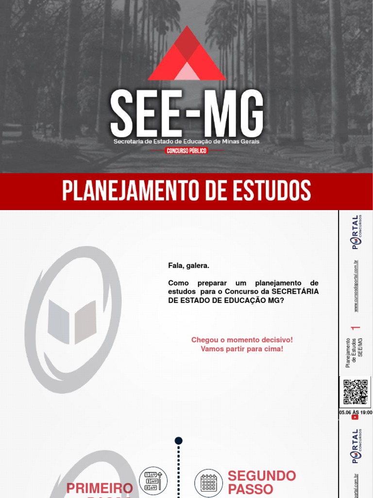 Ebook Planejamento de Estudos See - MG | PDF