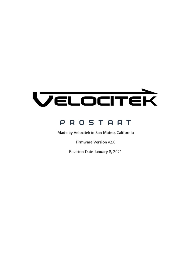 Velocitek ProStart v2.0 01082021 | PDF | Compass | Menu (Computing)