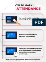 Mark Your Attendance Poster A3