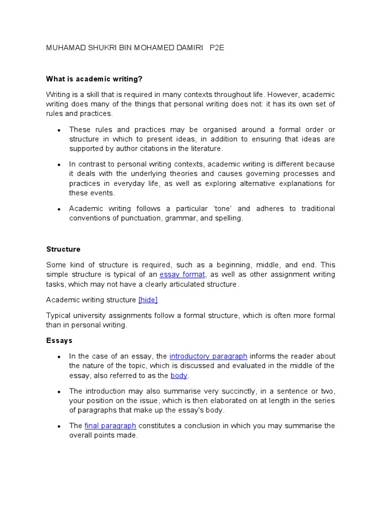 Academic Writing Pdf Theory Thought