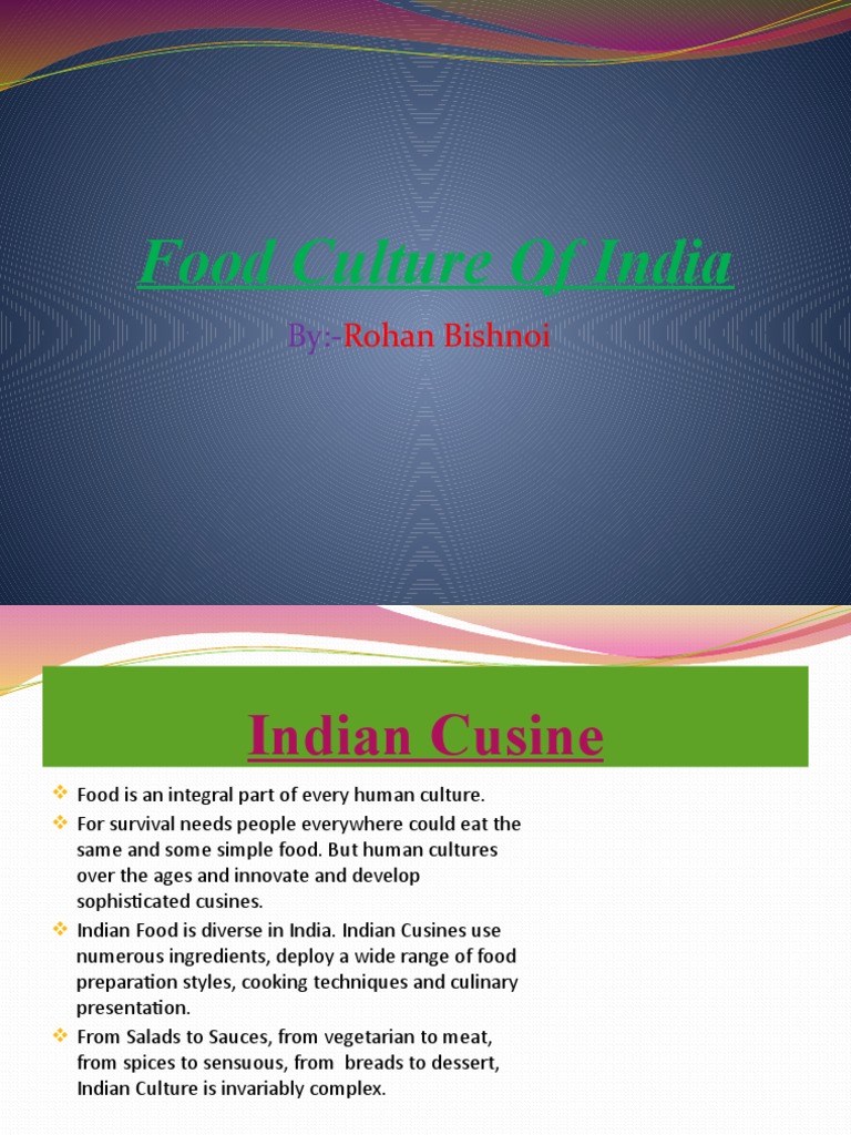 Food Culture of India | PDF
