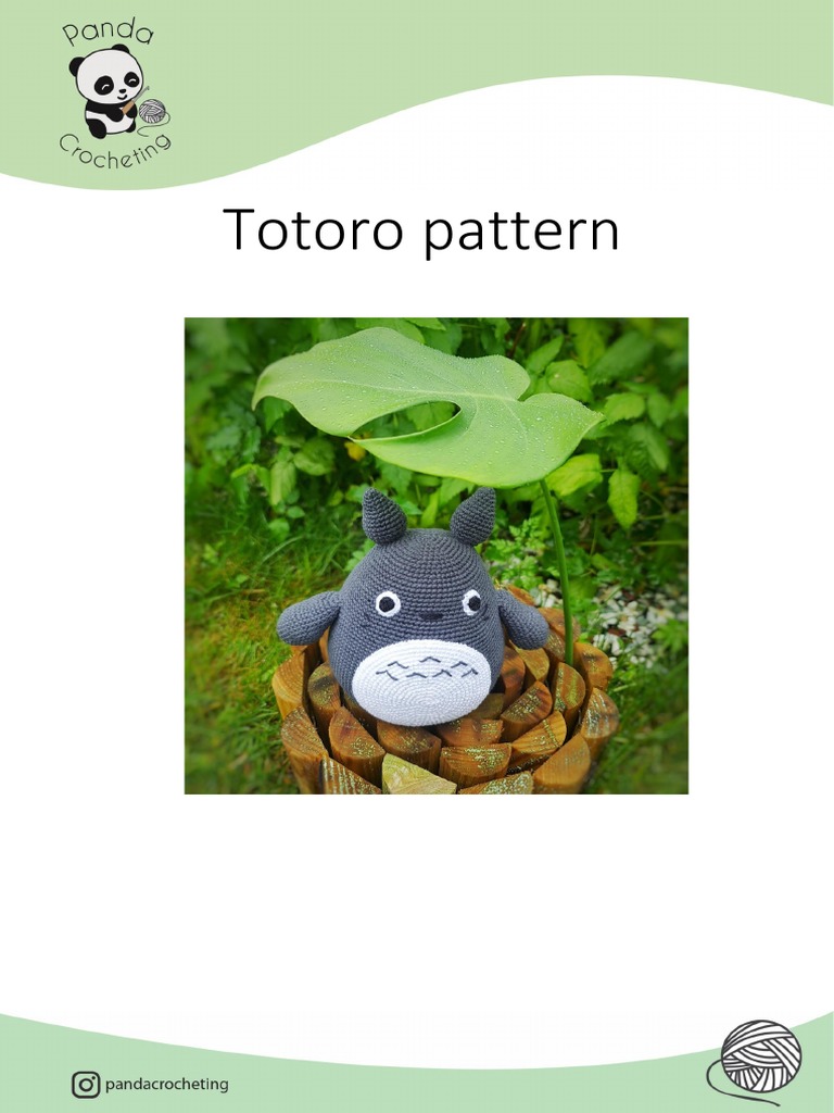Crochet Totoro Pattern Guide | PDF