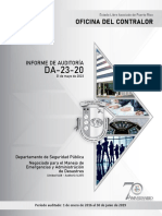 DA-23-20 Departamento de Seguridad Pública Negociado Para El Manejo de Emergencias y Administración