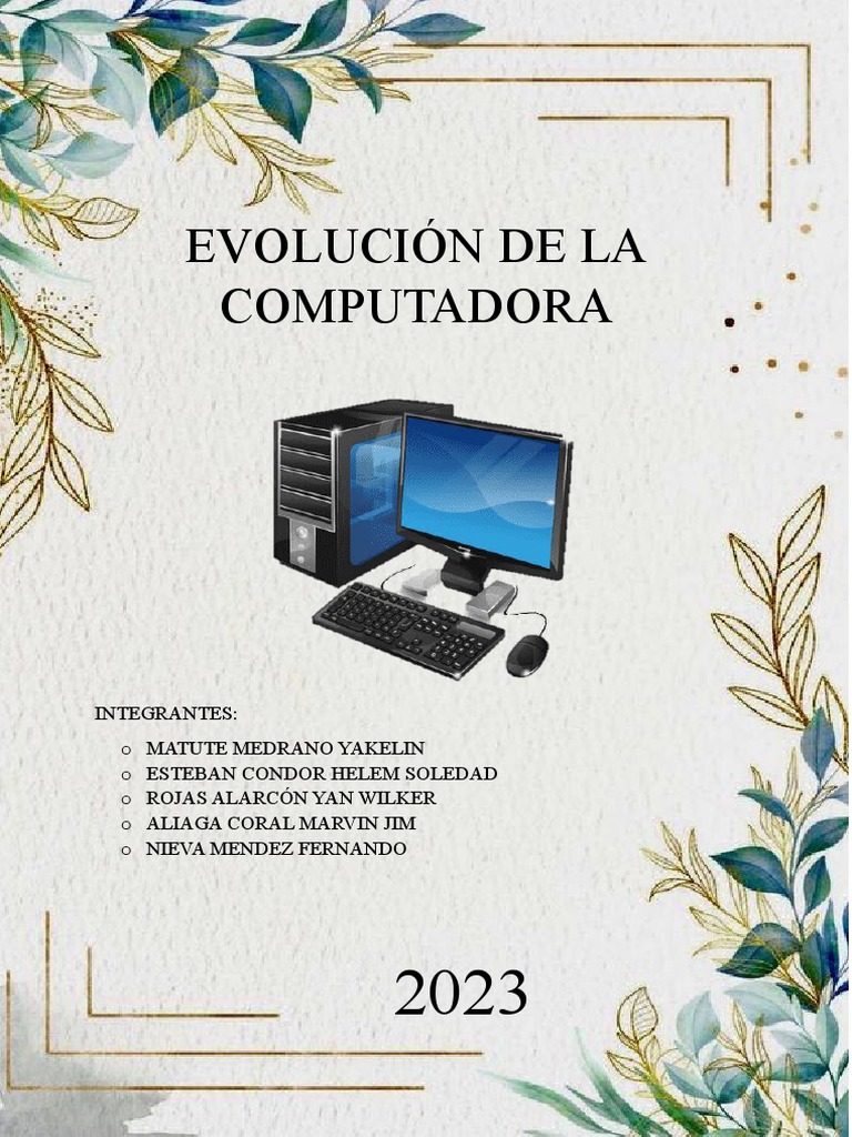 Evolución de La Computadora | PDF | Hardware de la computadora | Unidad ...