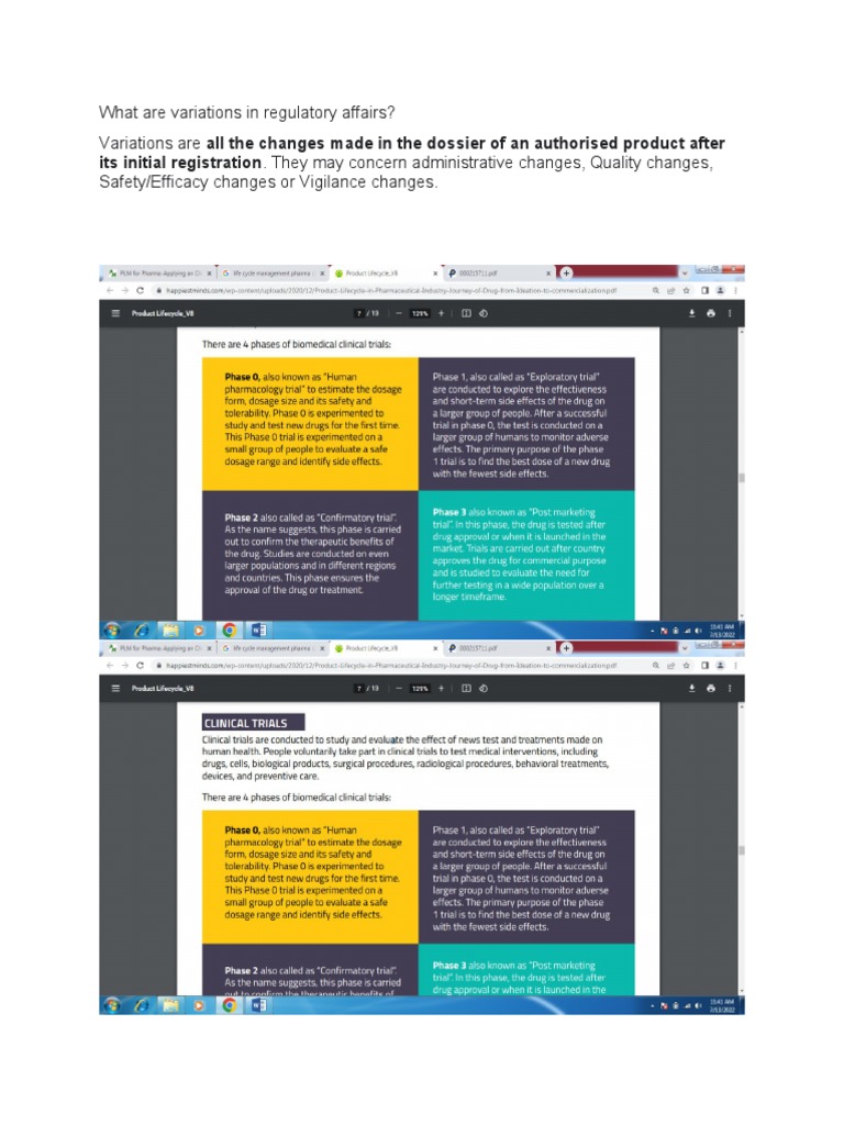 What Are Variations in Regulatory Affairs PDF