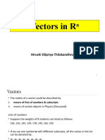 Vectors in RN